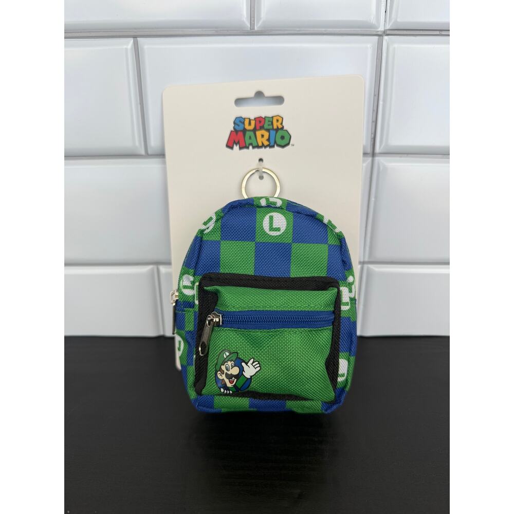 Bioworld Super Mario LUIGI Mini Backpack Bag Charm – NEW